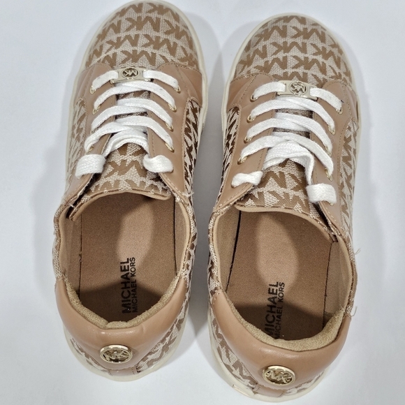 Michael kors women's sneakers brown/tan sz.5 - Picture 10 of 13